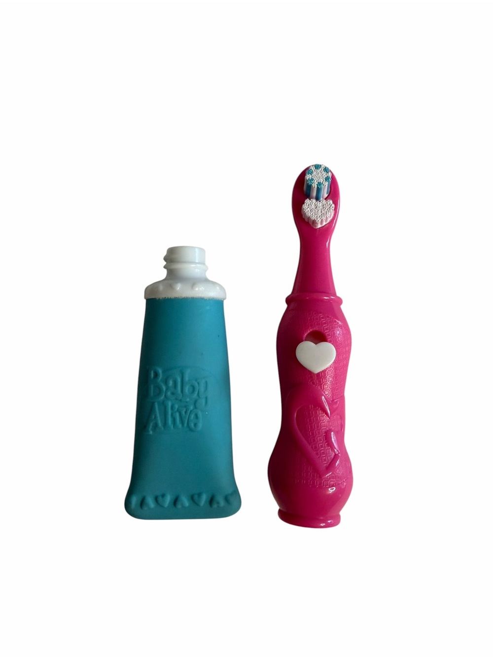 Baby Alive Pink Spinning Toothbrush & Teal Toothpaste Set